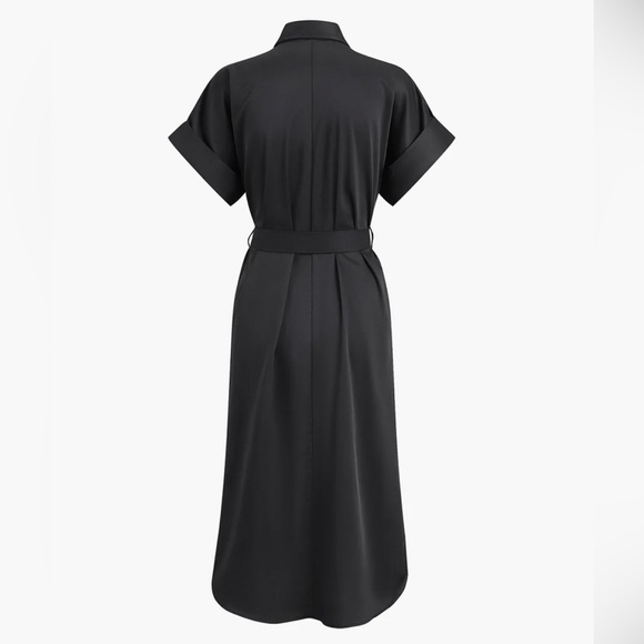 Commense Polo Pockets Tied Midi Dress Sz S Small - Picture 5 of 12